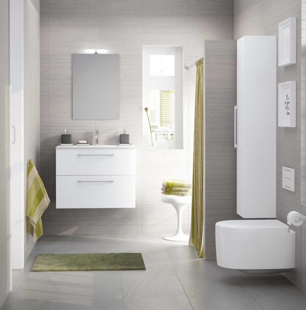Baño con mobiliario tipo cemento
